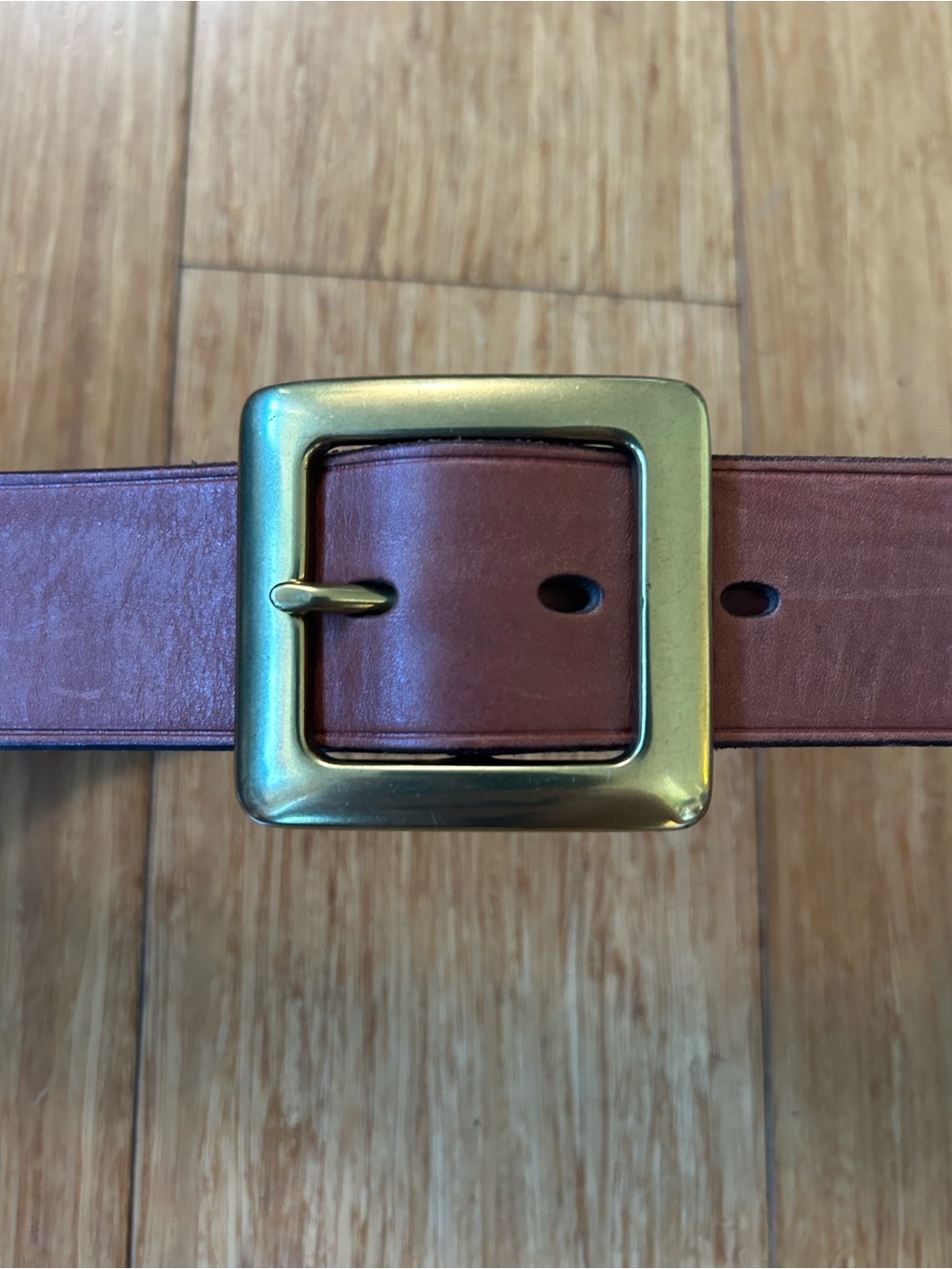 Vintage Ralph Lauren Genuine Leather Double Buckle Western Wide Belt - S - Picture 3 of 6